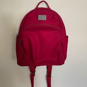 Michael Kors mini red backpack